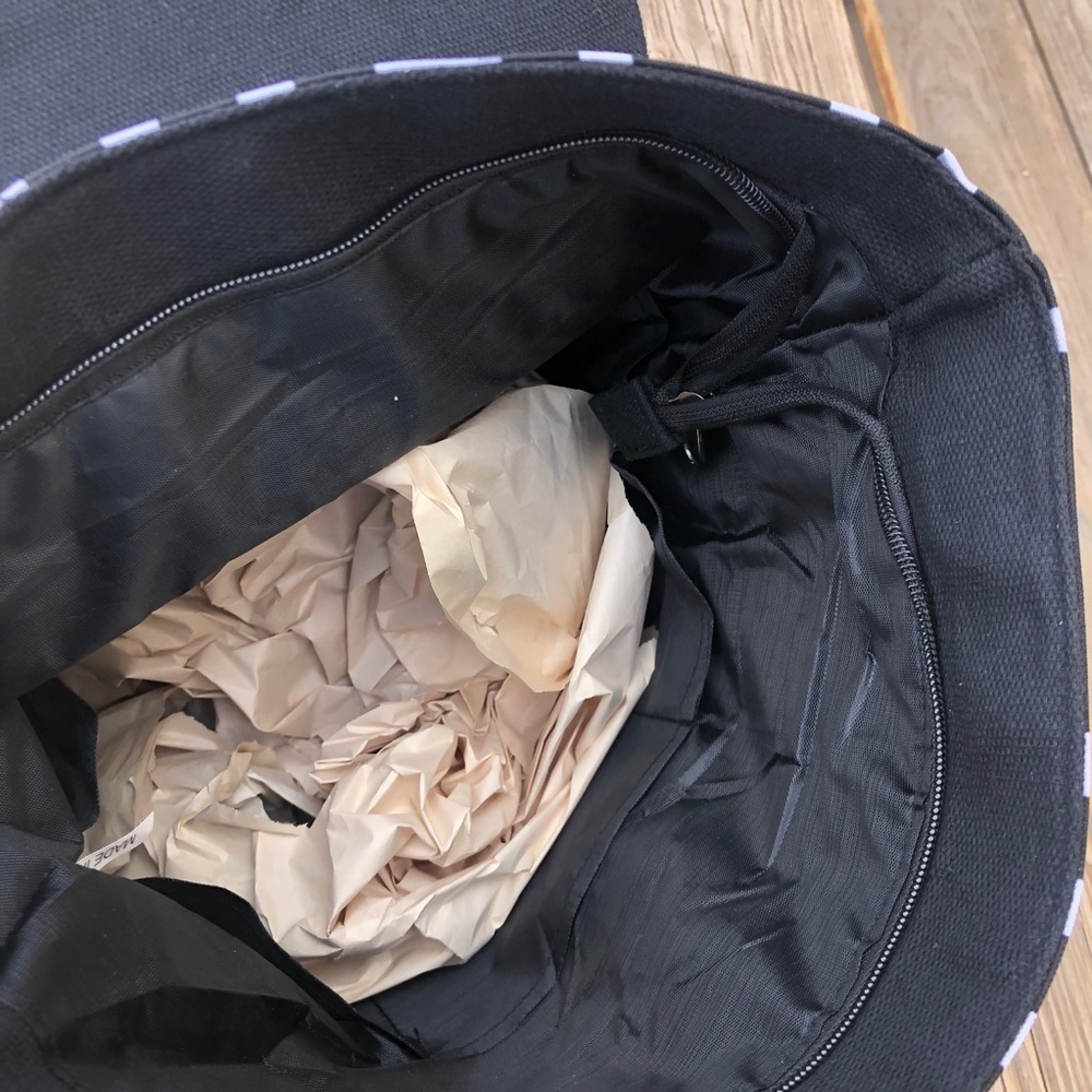 Black Geometric Backpack - Picture 4 of 6